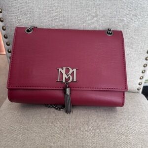 Badgley Mischka Maroon Crossbody Bag